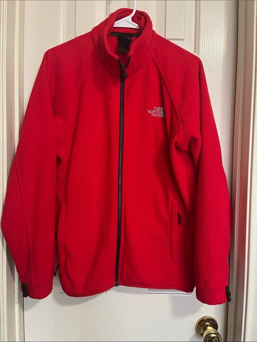 The North Face Men’s Bright Red Full-Zip Fleece Jacket Small